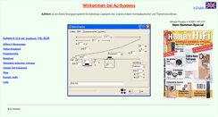 Desktop Screenshot of aj-systems.de