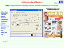 Tablet Screenshot of aj-systems.de